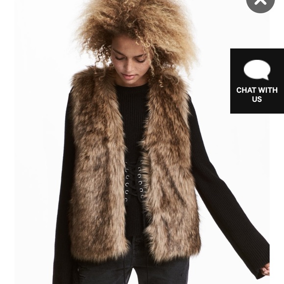 H&M Jackets & Blazers - H&M faux fur vest.